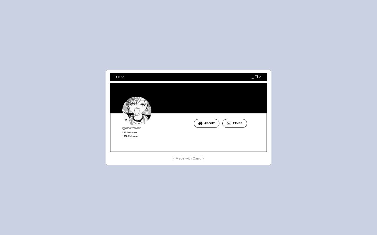 Carrd profile picture for @untouched